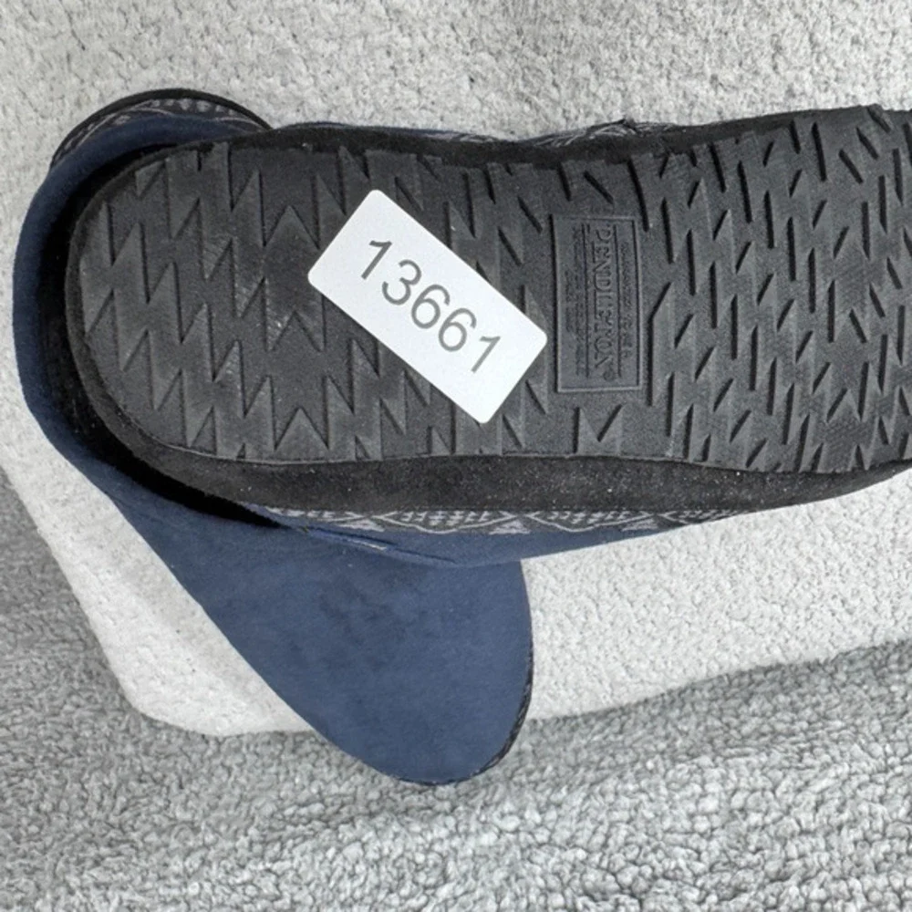 Pendleton Shoes Mens Size 9 Fleece Slippers‎ House Indoor Comfort PMF19R06